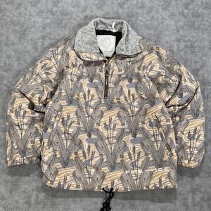 Vintage Bogner Fire and Ice AOP Print Ski Jacket Pullover Mens S Y2K Insulated
